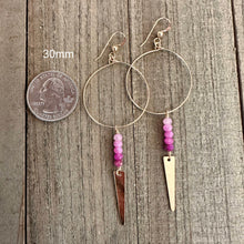 Load image into Gallery viewer, Ruby Hoop 30mm - Love Out Loud