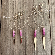 Load image into Gallery viewer, Ruby Hoop 20mm - Love Out Loud