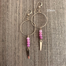 Load image into Gallery viewer, Ruby Hoop 20mm - Love Out Loud