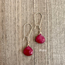 Load image into Gallery viewer, Ruby Drop Earrings - Love Out Loud