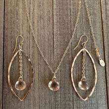 Load image into Gallery viewer, Champagne Citrine Charm Necklace