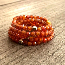 Load image into Gallery viewer, Crystal CZ Orange Ring Stack (6 Pak)