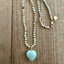 Load image into Gallery viewer, Beachy Heart Vibes Necklace