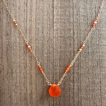 Load image into Gallery viewer, Carnelian Charm Necklace