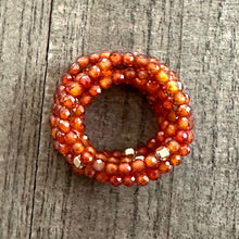 Load image into Gallery viewer, Crystal CZ Orange Ring Stack (6 Pak)