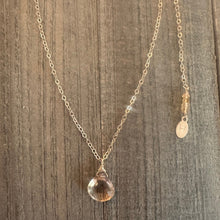 Load image into Gallery viewer, Champagne Citrine Charm Necklace
