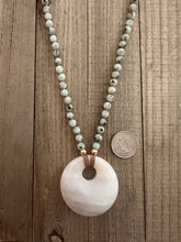 Load image into Gallery viewer, Kiwi Jasper Circle Necklace
