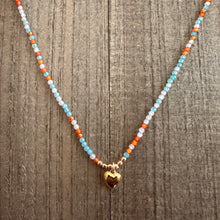 Load image into Gallery viewer, Sun &amp; Ski Heart Choker
