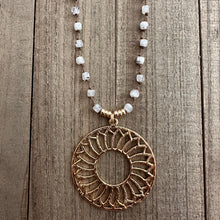 Load image into Gallery viewer, Solar Disc Necklace - Sacred Shimmer
