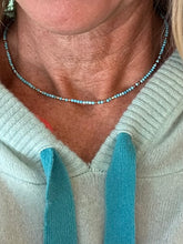 Load image into Gallery viewer, Nevada Turquoise &amp; Sterling Silver Choker
