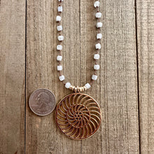 Load image into Gallery viewer, Solar Disc Necklace Mini - Sacred Shimmer
