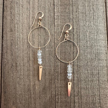 Load image into Gallery viewer, Half Moon Earrings 20mm - Sacred Shimmer
