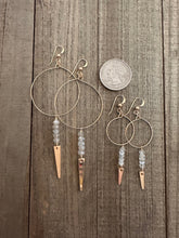 Load image into Gallery viewer, Half Moon Earrings 20mm - Sacred Shimmer
