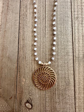 Load image into Gallery viewer, Solar Disc Necklace Mini - Sacred Shimmer
