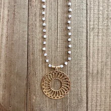 Load image into Gallery viewer, Solar Disc Necklace - Sacred Shimmer
