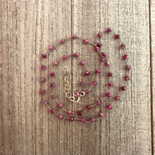 Load image into Gallery viewer, Rubelite Tourmaline Knotted Choker - Love Out Loud
