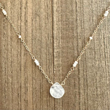 Load image into Gallery viewer, 14K Gold Filled Necklace with Beautiful a Moonstone Charm
