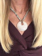 Load image into Gallery viewer, Kiwi Jasper Circle Necklace
