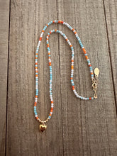 Load image into Gallery viewer, Sun &amp; Ski Heart Choker

