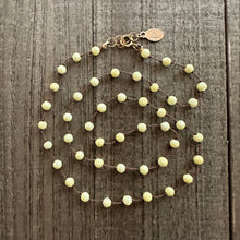 Load image into Gallery viewer, Knotted Yellow CZ Choker
