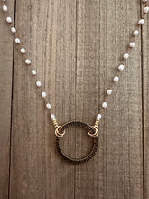 Load image into Gallery viewer, Pearl Circle Necklace
