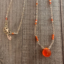 Load image into Gallery viewer, Carnelian Charm Necklace
