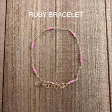 Load image into Gallery viewer, Ruby Station Bracelet - Love Out Loud
