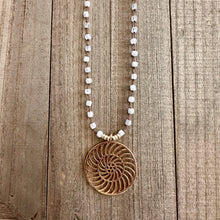 Load image into Gallery viewer, Solar Disc Necklace Mini - Sacred Shimmer
