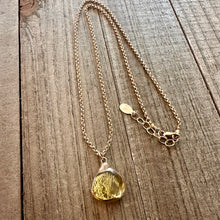 Load image into Gallery viewer, Golden Rutile Glass Necklace - Sacred Shinmer
