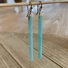 Load image into Gallery viewer, Amazonite Stone Spear Earrings
