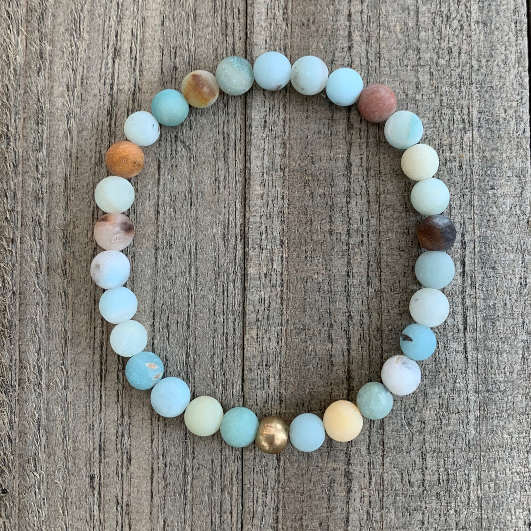 Multicolored Amazonite Stone Bracelet